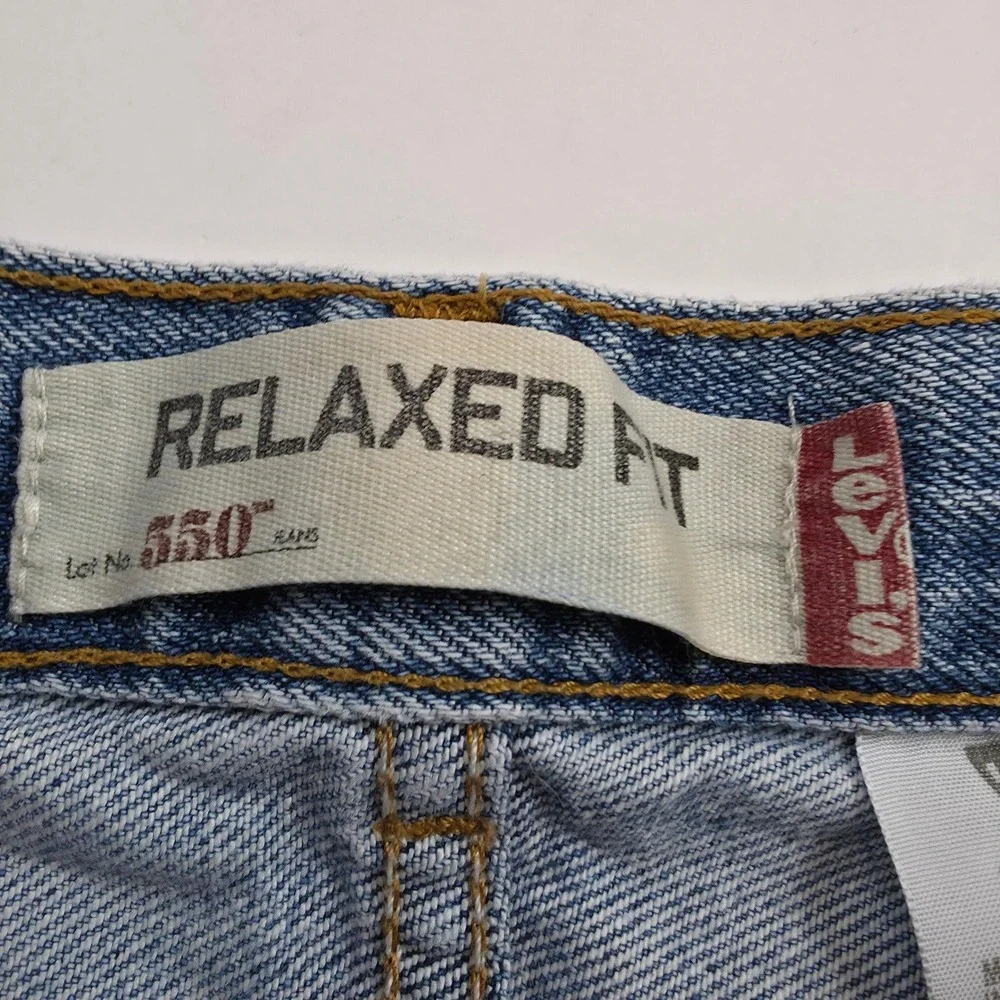 Levi's 550 Relaxed Fit Jeans Mens 34x34 Blue Vtg 90s Nostalgia Thrifted Dad Jean